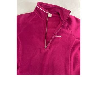 Craghoppers  Women’s Sweatshirt  Beautiful Magenta Color with Quarter Size: XS